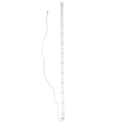 6' White 12-Outlet Mountable Power Strip Bar