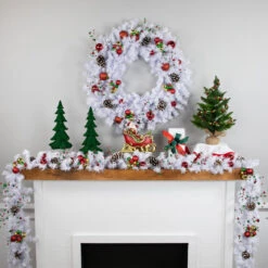 9' X 10" White Canadian Pine Artificial Christmas Garland, Unlit -Beauty Wreaths Shop ll0vcwlpjfpce1j6pg5nz00xu7rc4cfz 14755.1667655121