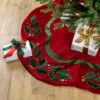 48" Red And Green Velveteen Holly Christmas Tree Skirt -Beauty Wreaths Shop ll6kkrnh9bg4m6raeud5rdz0nzio7yho 03107.1688066709