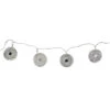 10 Battery Operated Silver Dream Catcher Disk Christmas Lights -68ft, Clear Wire -Beauty Wreaths Shop midwest 116781 66634.1667536302