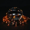 18' Orange LED Outdoor Christmas Linear Tape Lighting - Black Finish