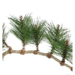 6' X 5" Long Needle Pine And Rope Rustic Artificial Christmas Garland - Unlit -Beauty Wreaths Shop napco 23658 03 23716.1667491111