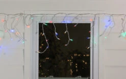 100ct Multi Color LED Wide Angle Christmas Icicle Lights, 5.5ft White Wire -Beauty Wreaths Shop nokdiur1x7twy0sihc7cc3cubqndngiy 45080.1677276734