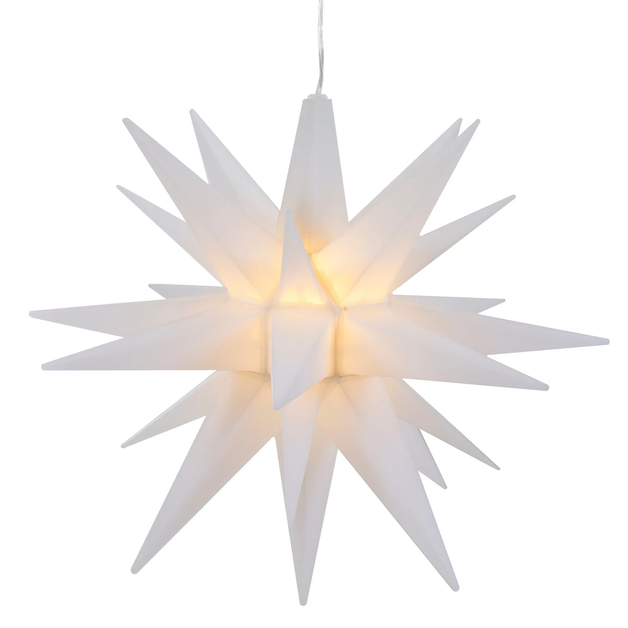 12" White LED Lighted Moravian Star Christmas Decoration 3 12" White LED Lighted Moravian Star Christmas Decoration