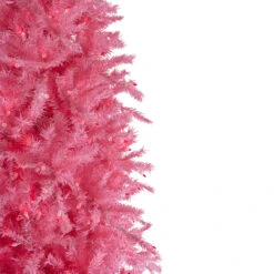 7.5' Pre-Lit Pink Tinsel Slim Artificial Christmas Tree - Pink Lights 10 7.5' Pre-Lit Pink Tinsel Slim Artificial Christmas Tree - Pink Lights -Beauty Wreaths Shop northlight20gb91013 1 73837.1667573279