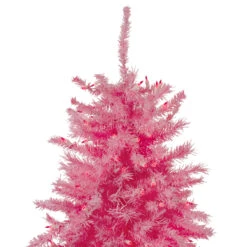 7.5' Pre-Lit Pink Tinsel Slim Artificial Christmas Tree - Pink Lights 9 7.5' Pre-Lit Pink Tinsel Slim Artificial Christmas Tree - Pink Lights -Beauty Wreaths Shop northlight20gb91013 2 81513.1667573278
