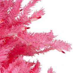 7.5' Pre-Lit Pink Tinsel Slim Artificial Christmas Tree - Pink Lights 8 7.5' Pre-Lit Pink Tinsel Slim Artificial Christmas Tree - Pink Lights -Beauty Wreaths Shop northlight20gb91013 3 83587.1667573278