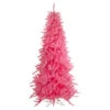 7.5' Pre-Lit Pink Tinsel Slim Artificial Christmas Tree - Pink Lights -Beauty Wreaths Shop northlight20gb91013 22289.1667573278