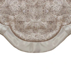 48-Inch Gold Sequins And Glitter Satin Border Christmas Tree Skirt -Beauty Wreaths Shop northlight20l87986 62532.1667573311