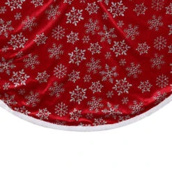 48" Red And White Snowflake Christmas Tree Skirt With A White Border 7 48" Red And White Snowflake Christmas Tree Skirt With A White Border -Beauty Wreaths Shop northlight20n90775 43137.1667530464