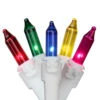 Set Of 100 Multi-Color Mini Icicle Christmas Lights 3" Spacing - White Wire -Beauty Wreaths Shop northlight20nl02368 93048.1667657564