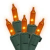4' X 6' Orange Mini Incandescent Net Style Christmas Lights - Green Wire -Beauty Wreaths Shop northlight20nl02387 33795.1667489938