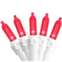 50 Red LED Mini Christmas Lights - 16.25 Ft White Wire -Beauty Wreaths Shop northlight20nl02534 03 39014.1667655413