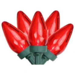 25-Count Red LED C7 Christmas Lights Set, 16 Ft Green Wire -Beauty Wreaths Shop northlight20nl02596 03 07378.1667655099