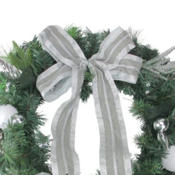 Bow And Pine Cone Artificial Christmas Wreath - 24-Inch, Unlit -Beauty Wreaths Shop northlight20s15745 70662.1667573491