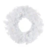 Pre-Lit White Alaskan Pine Artificial Christmas Wreath, 48-Inch, Warm White LEDLights