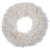 Pre-Lit White Alaskan Pine Artificial Christmas Wreath, 36-Inch, Warm White LED Lights -Beauty Wreaths Shop northlight20v94181 temp 21815.1674058122