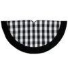 48" Black And White Plaid Round Christmas Tree Skirt -Beauty Wreaths Shop northlight 2487133 1 48862.1667536101