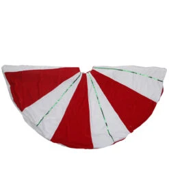 48" Red And White Peppermint Twist Stripes Christmas Tree Skirt -Beauty Wreaths Shop northlight 580006go 44257.1667488292