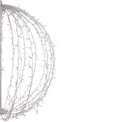 30" LED Lighted 3D Christmas Hanging Ball Decoration – Warm White Lights -Beauty Wreaths Shop northlight a90264 2 49244.1686673570