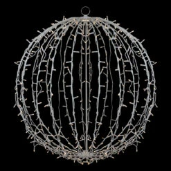 30" LED Lighted 3D Christmas Hanging Ball Decoration – Warm White Lights -Beauty Wreaths Shop northlight a90264 on20black 60901.1686673570