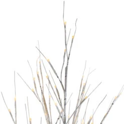 6' Lighted Christmas White Birch Twig Tree Outdoor Decoration - Warm White LED Lights -Beauty Wreaths Shop northlight a90269 2 99020.1667510332