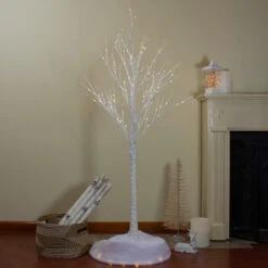 6' Lighted Christmas White Birch Twig Tree Outdoor Decoration - Warm White LED Lights -Beauty Wreaths Shop northlight a90269 6 updated 05032.1667510331