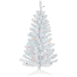3' Pre-lit White Pine Artificial Christmas Tree - Multi Lights -Beauty Wreaths Shop northlight b03900 1 94316.1667659876