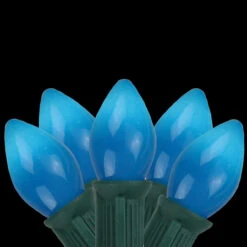 25-Count Blue C7 Opaque Christmas Light Set, 24ft Green Wire 7 25-Count Blue C7 Opaque Christmas Light Set, 24ft Green Wire -Beauty Wreaths Shop northlight b4bg8411 03 14711.1667536475