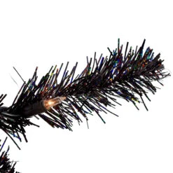 4' Pre-Lit Slim Black Artificial Tinsel Christmas Tree- Clear Lights -Beauty Wreaths Shop northlight b83507 3 81654.1667576683