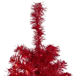 4' Pre-Lit Slim Red Artificial Christmas Tree - Clear Lights -Beauty Wreaths Shop northlight b83508 1 50404.1667488436