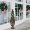 5' Prelit Fiber Optic LED Topiary Outdoor Artificial Christmas Tree -Beauty Wreaths Shop northlight bg14949 63978.1667573464