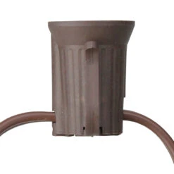 25' Commercial C9 Christmas Light Socket Set - 12" Spacing 18 Gauge Brown Wire -Beauty Wreaths Shop northlight dl16010 1 41603.1667534187