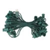 50' Green Commercial C9 Christmas Light Socket Set -Beauty Wreaths Shop northlight dl16011 84255.1667536323