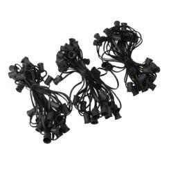 Beauty Wreaths Shop 40 100' Black Commercial C9 Christmas Light Socket Set