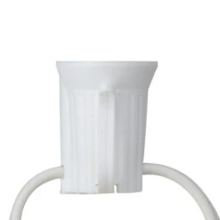 25' Commercial C9 Christmas Light Socket Set - 18 Gauge White Wire -Beauty Wreaths Shop northlight dl16014 1 03329.1667534186