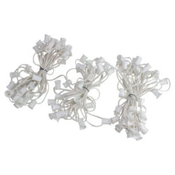 100' White Commercial C9 Christmas Light Socket Set -Beauty Wreaths Shop northlight dl16016 3 90811.1667640152