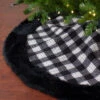 48" Black And White Buffalo Plaid Christmas Tree Skirt -Beauty Wreaths Shop northlight fo26656 1 sampleupdated 05267.1667530449