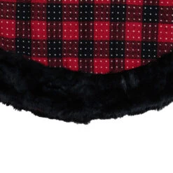 48" Red And Black Plaid With Polka Dots Christmas Tree Skirt -Beauty Wreaths Shop northlight fo26683 3 40671.1667530454