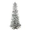 4' Slim Flocked Alpine Artificial Christmas Tree, Unlit -Beauty Wreaths Shop northlight gb16055 1 14181.1667655542