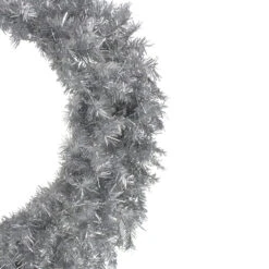 36" Silver Tinsel Artificial Christmas Wreath, Unlit 9 36" Silver Tinsel Artificial Christmas Wreath, Unlit -Beauty Wreaths Shop northlight gb91009 1 28984.1667573277