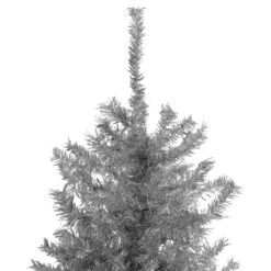 9’ Silver Tinsel Slim Artificial Christmas Tree - Unlit -Beauty Wreaths Shop northlight gb91015 2 38136.1667530425