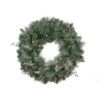 Pre-Lit Frosted Arctic Mist Pine Artificial Christmas Wreath - 30-Inch, Clear Lights -Beauty Wreaths Shop northlight gc yv134439 01 80012.1667643272