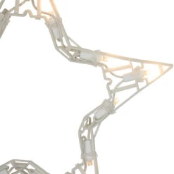 10 Count Clear LED Twinkle Star Icicle Christmas Lights, 10.25 Ft White Wire -Beauty Wreaths Shop northlight gv94135 3 29669.1670637689