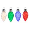 4 Count LED Multi-Color Giant C9 Faceted Twinkle Christmas Lights, 12 Ft White Wire -Beauty Wreaths Shop northlight gv94155 1 85592.1667538722