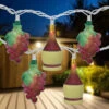 10-Count Grape And Wine Bottle Novelty String Christmas Light Set, 7.5ft White Wire -Beauty Wreaths Shop northlight ha28736 updated2021 07831.1667616947
