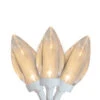 100 Warm White LED C9 Commercial Length Christmas Lights - 41 Ft White Wire -Beauty Wreaths Shop northlight ha91215 updated2021 29359.1667569789