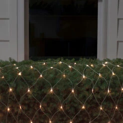 4' X 6' Clear Mini Net Style Christmas Lights, White Wire -Beauty Wreaths Shop northlight ha92024 2 93257.1667569753