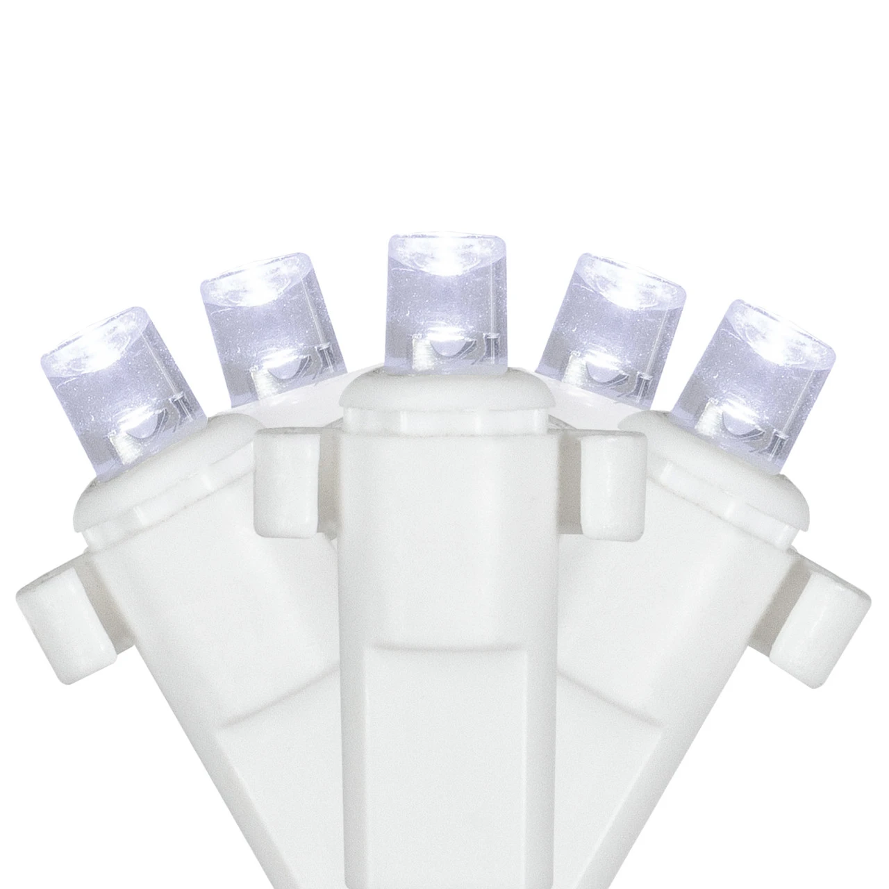 2' X 8' Pure White LED Wide Angle Net Style Column Wrap Christmas Lights, White Wire 6 2' X 8' Pure White LED Wide Angle Net Style Column Wrap Christmas Lights, White Wire - Image 4