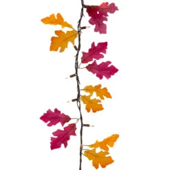 35-Count Fall Harvest Leaves Mini Light Garland Set, 8.75ft Brown Wire -Beauty Wreaths Shop northlight ha92187 1 15895.1667489844